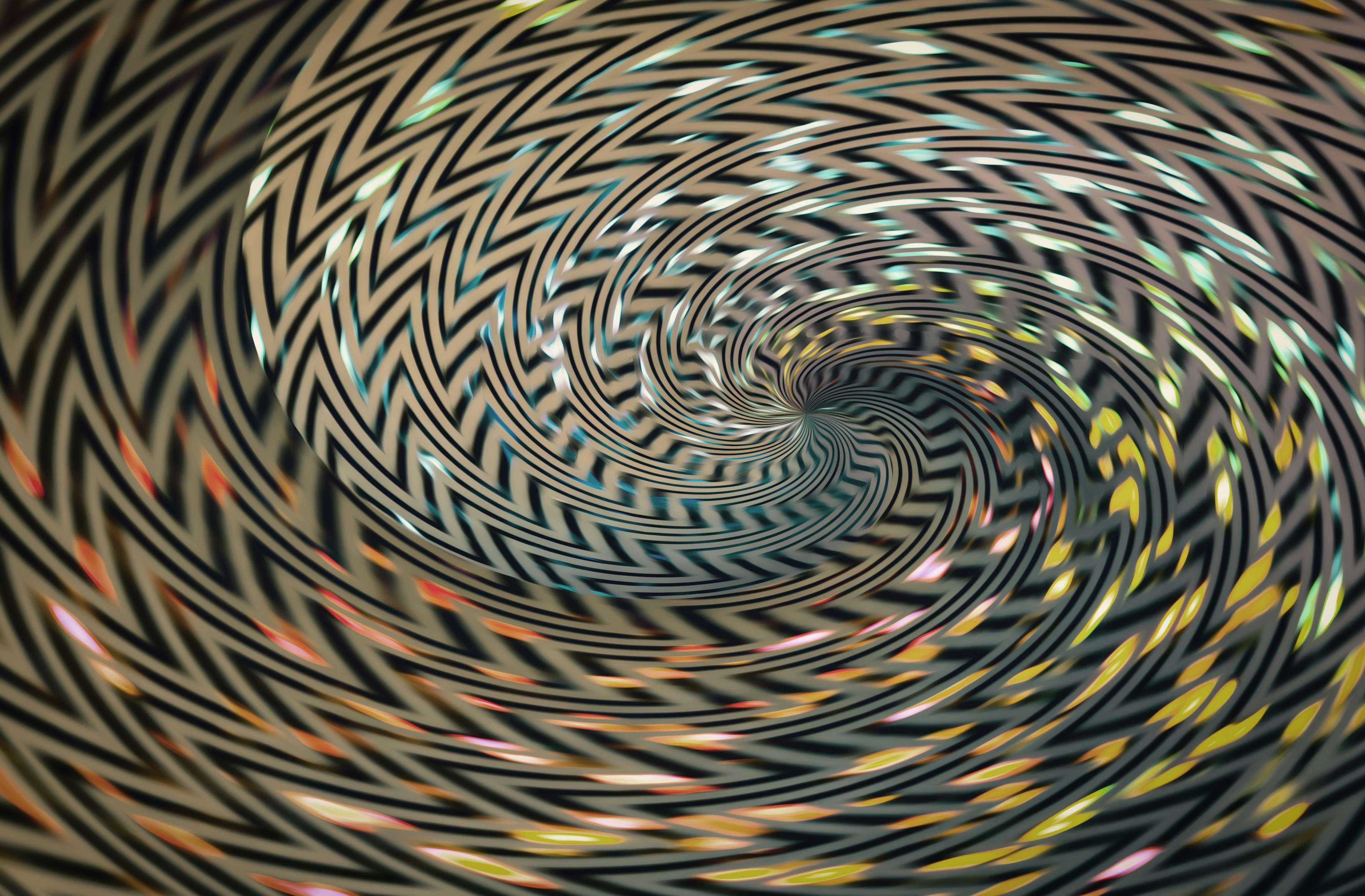 a close up of a spiral