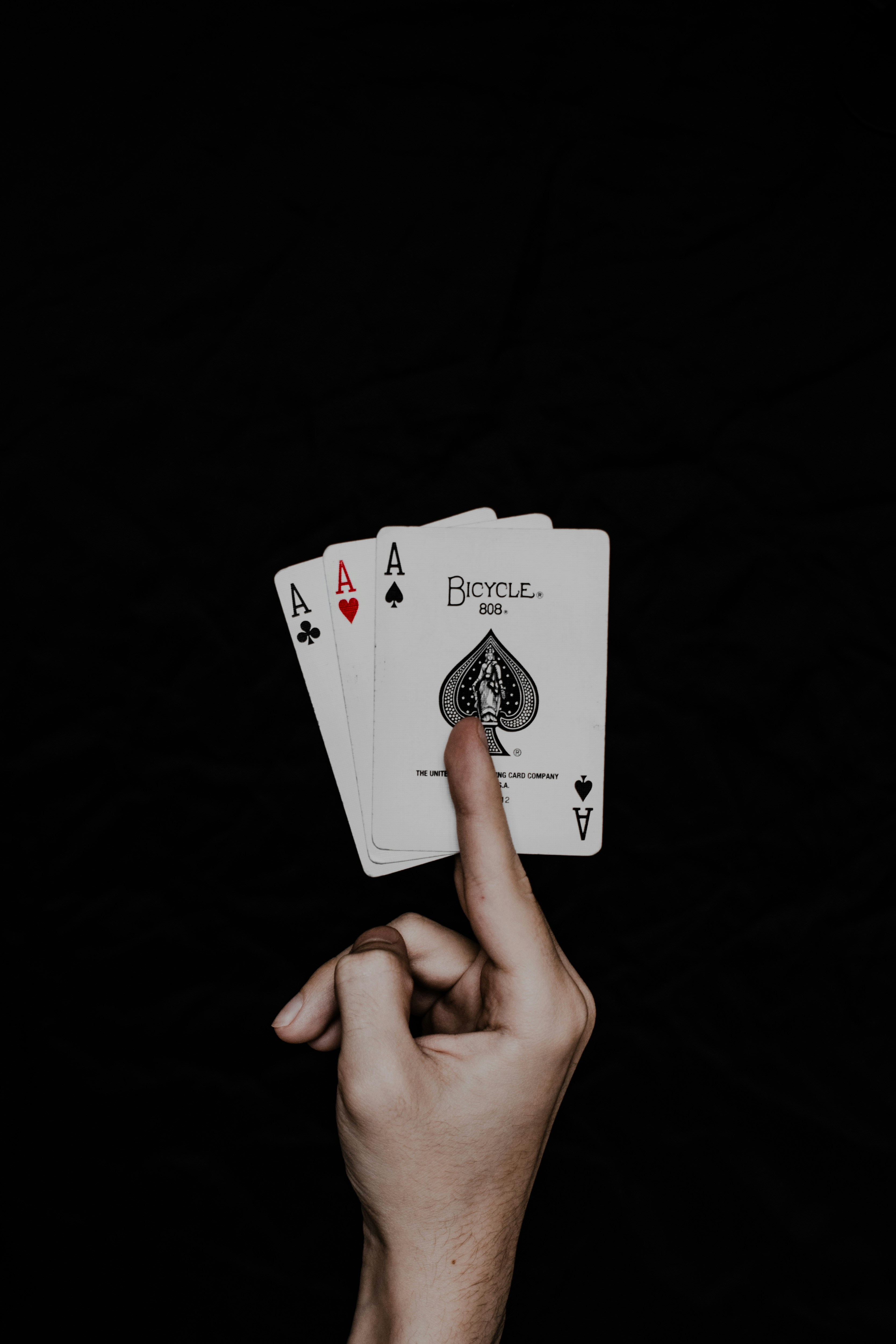 Three aces by Magic Trick ace of spade playing card