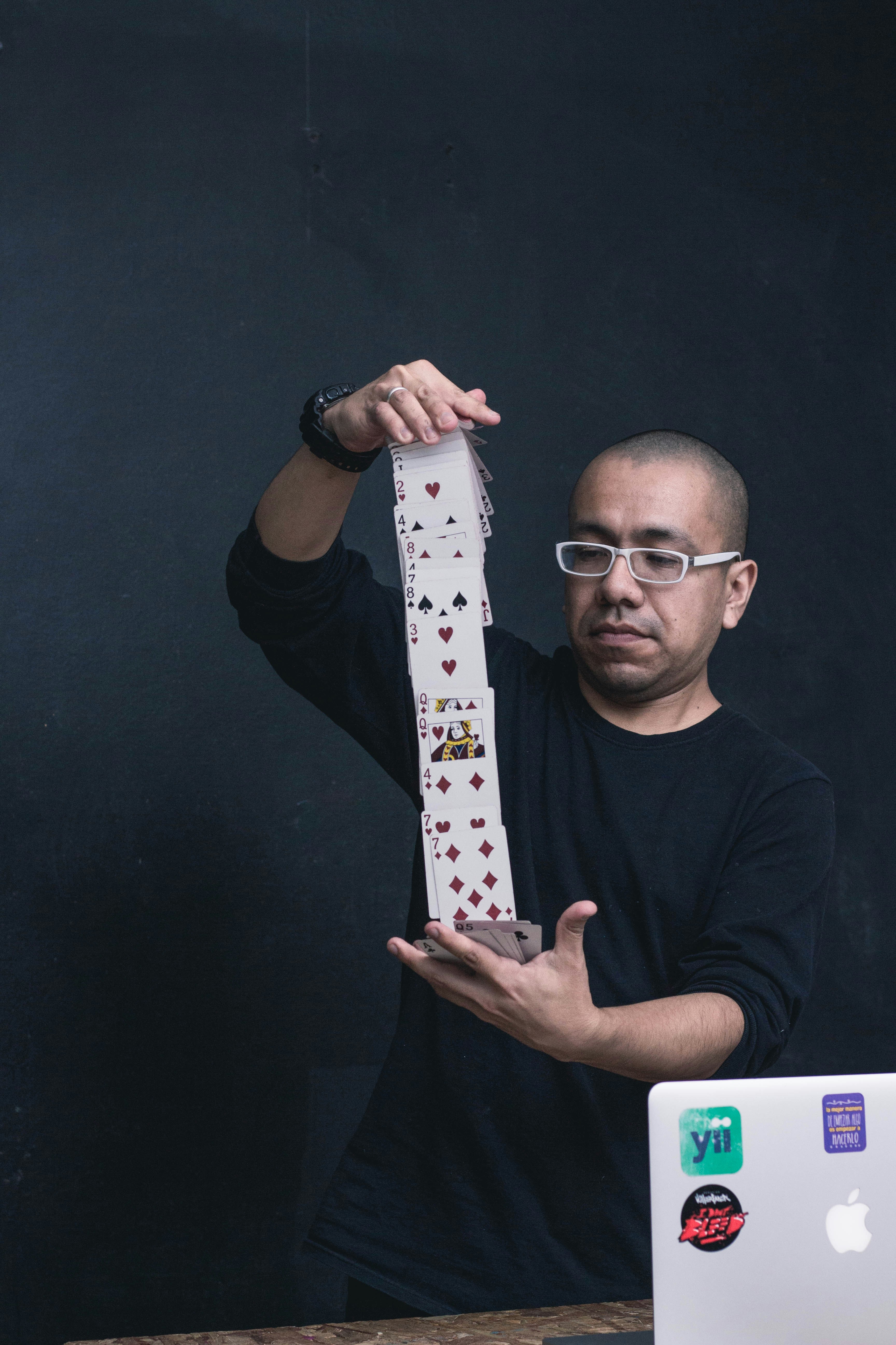 Conclusion by Magic Trick man playing cards