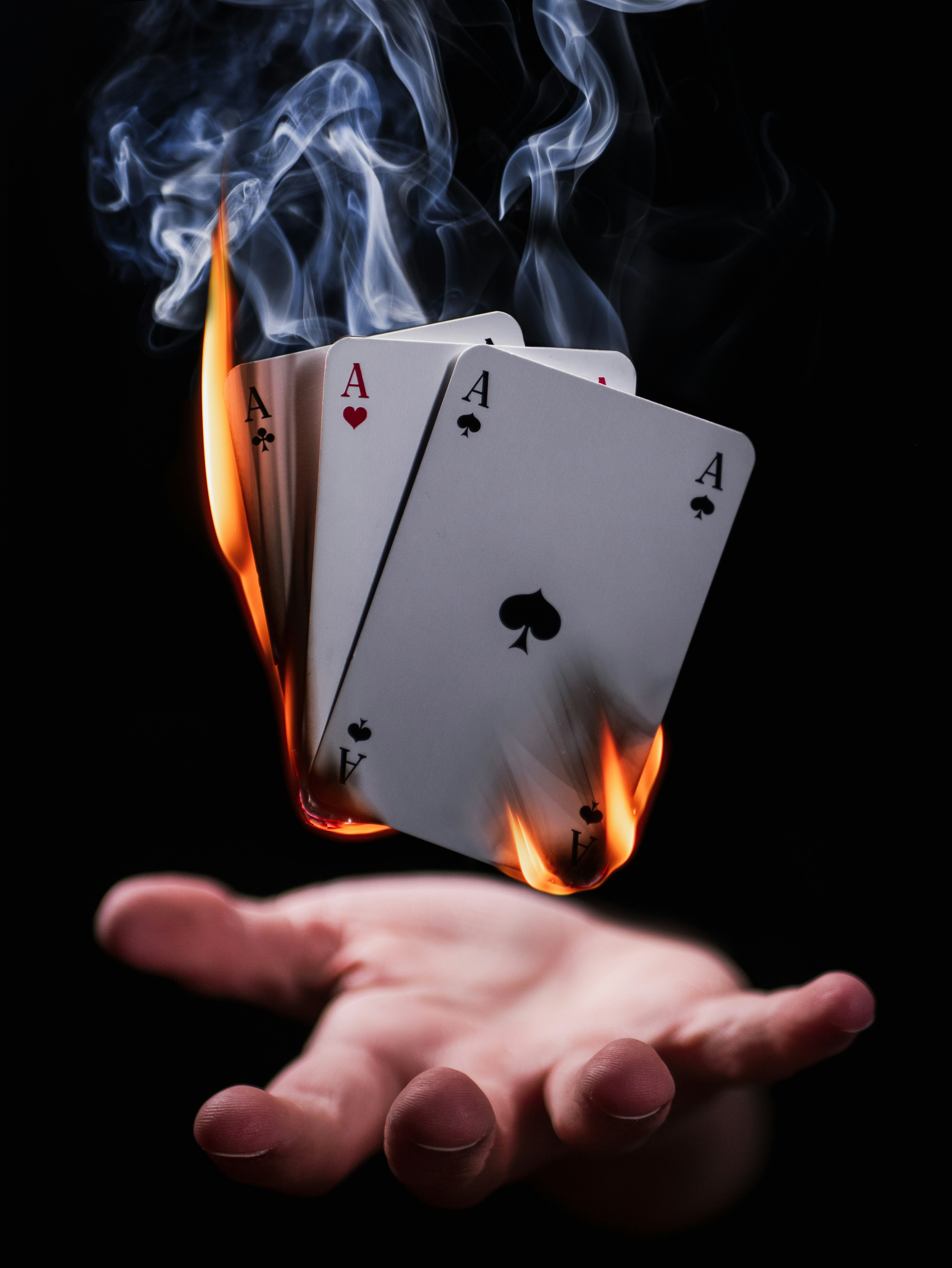 🎉 Conclusion by Magic Trick burning playing cards